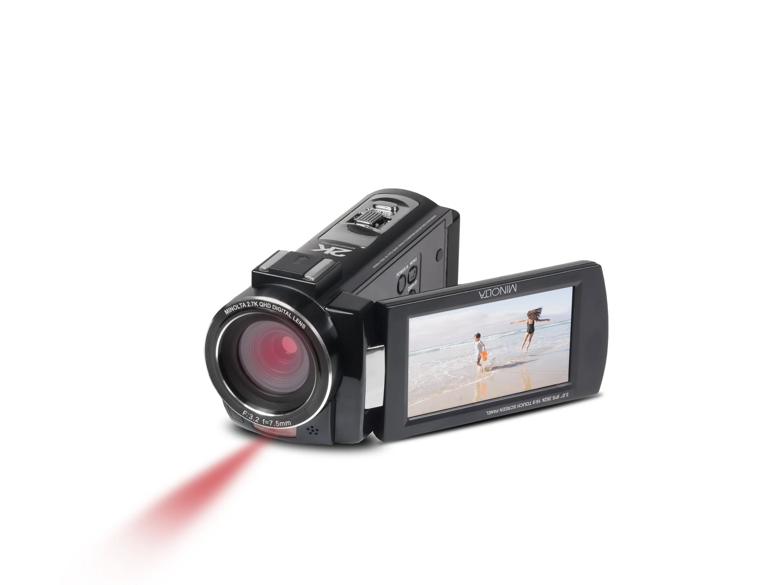 MN2K10NV - 2.7K Quad HD / 48MP IR Night Vision Camcorder — Minolta
